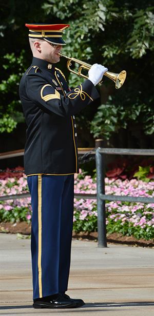 4:15 pm: Taps sounding to close the wreath laying ceremony.