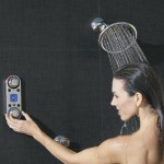 Moen ioDIGITAL Spa Control woman in shower