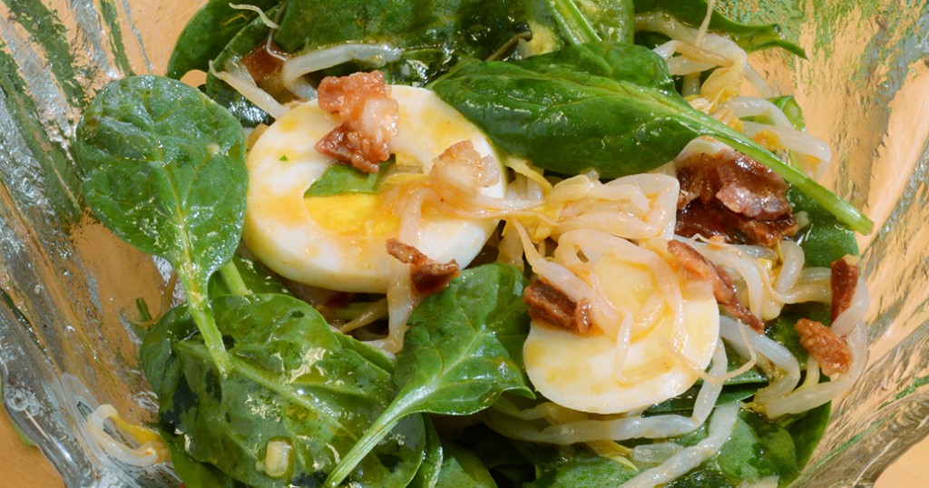 korean spinach salad