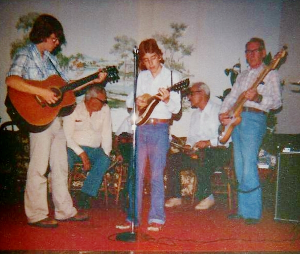 Vickie Bird shared this photo of her father playing country music with her two younger brothers.