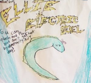 Mailee Sewell submitted this drawing of Ellie the electrical eel to share the importance of electrical safety.