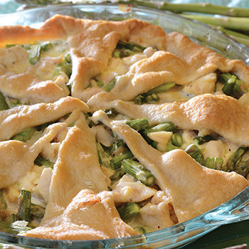 Asparagus and Turkey Pie - Indiana Connection