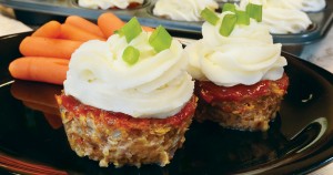 meatloaf mashed potatoes cupcakes