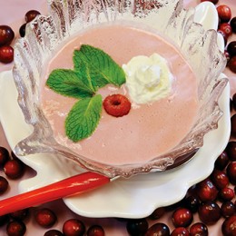 raspberry cranberry soup