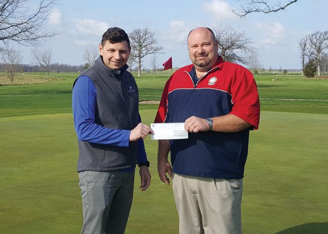 golf-outing-lighting-rebate-check-indiana-connection