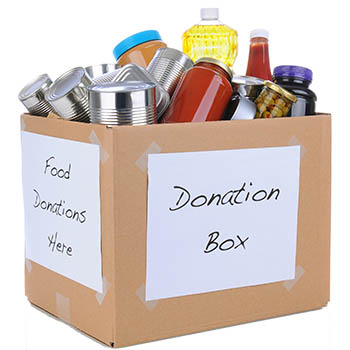 Photo of a donation box