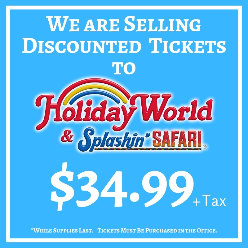 Discounted Holiday World Tickets Available Indiana Connection
