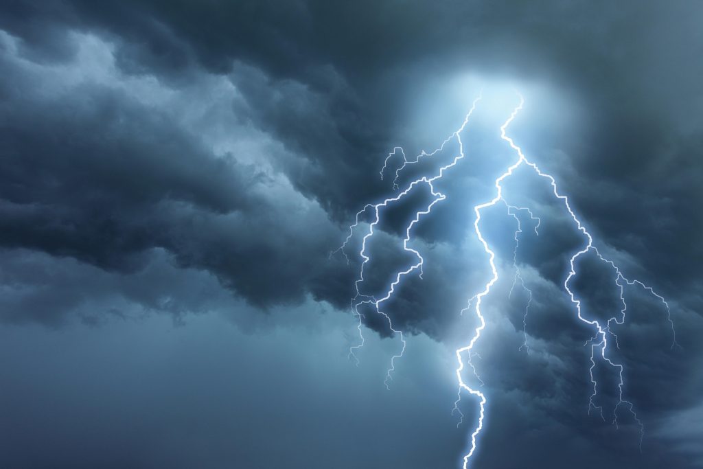 Photo of lightning storm
