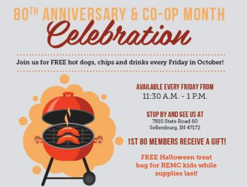 Clark County REMC 80th Anniversary Celebration ad