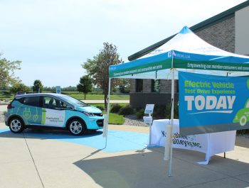 Photo of an electric vehicle at Kankakee Valley REMC