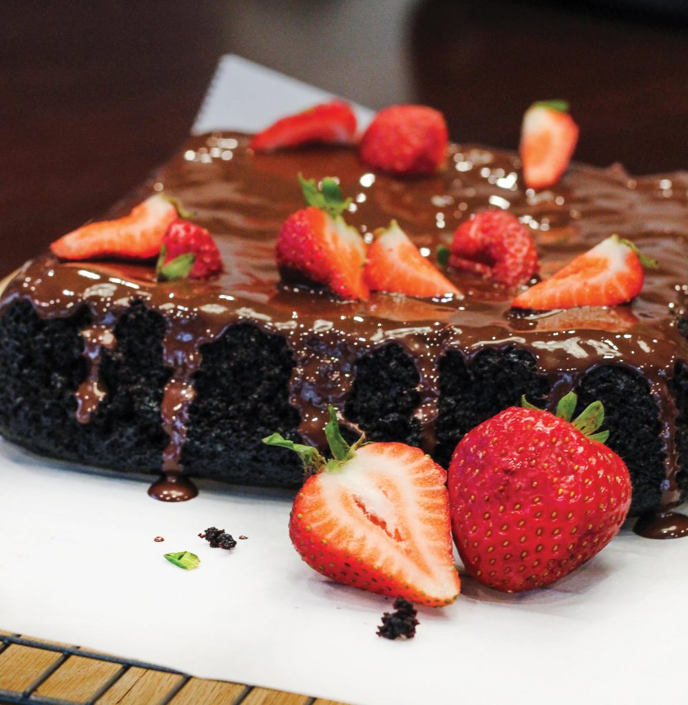 Chocolate olive oil cake