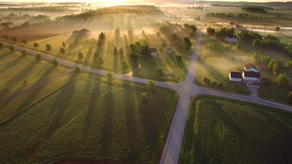 Farm scene photo