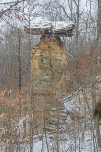 Photo of the Jug Rock in Shoals, Indiana