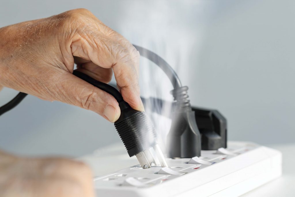 Photo of smoking power strip