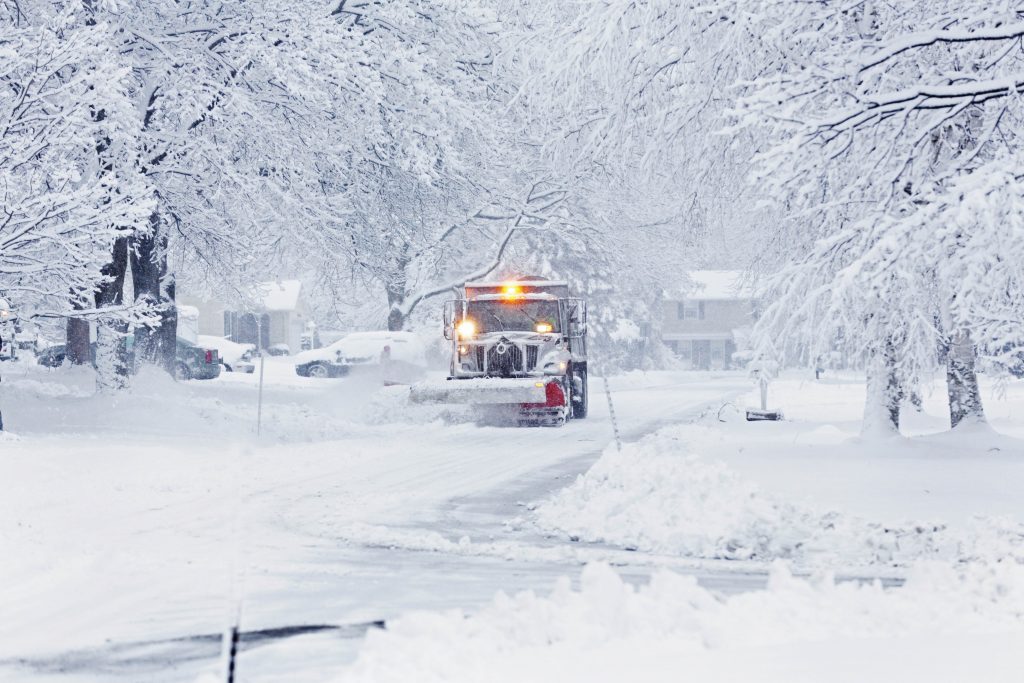 snowplow in winter