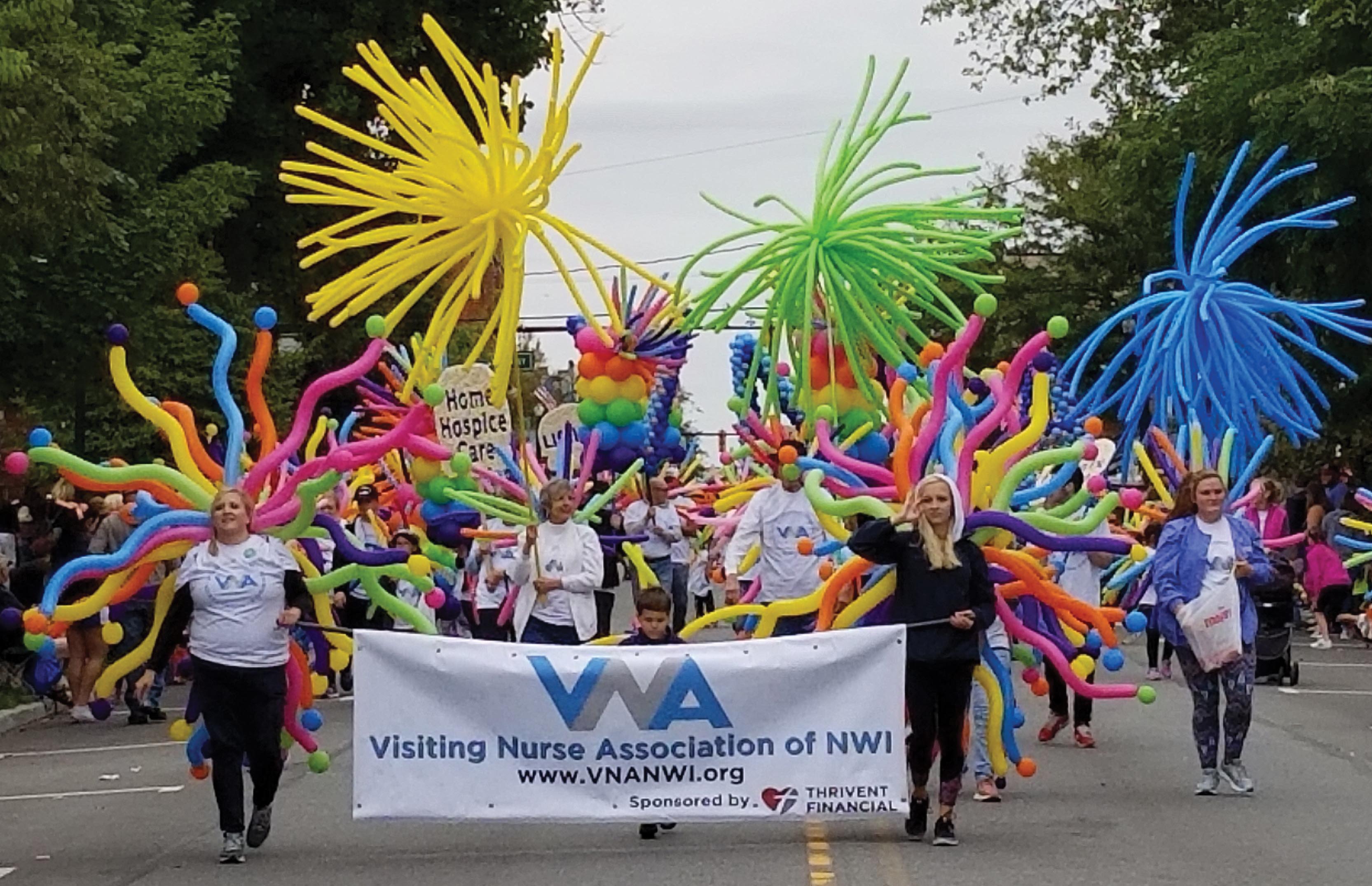 Photo of the Visiting Nurse Association at a parade