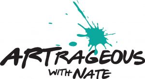 ARTRAGEOUS WITH NATE logo