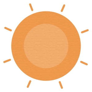 Illustration of the sun