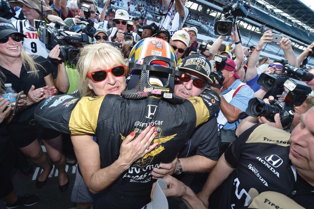 James Hinchcliffe with parents