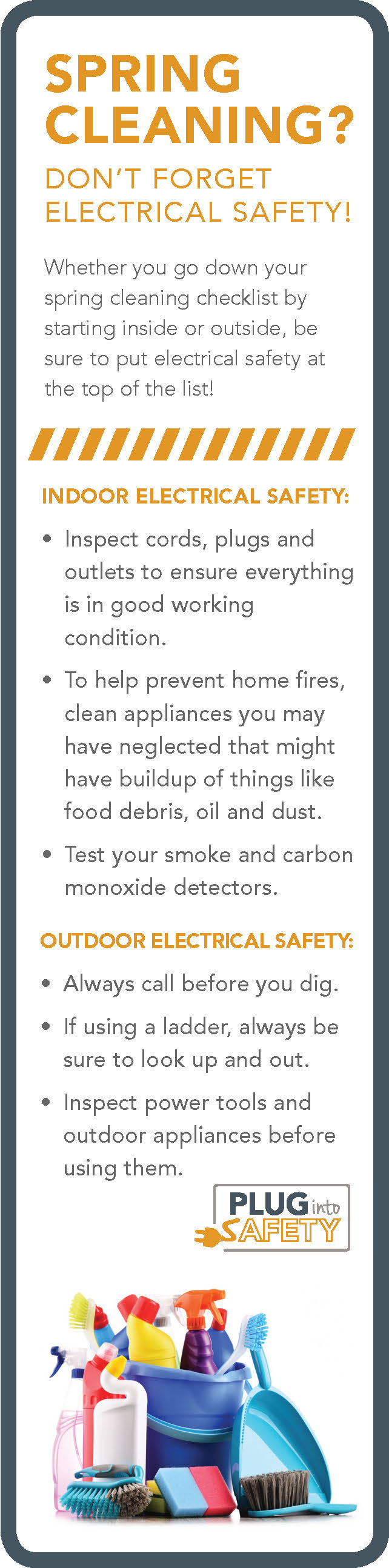 spring cleaning safety graphic
