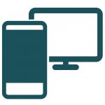 Graphic of smartphone and computer