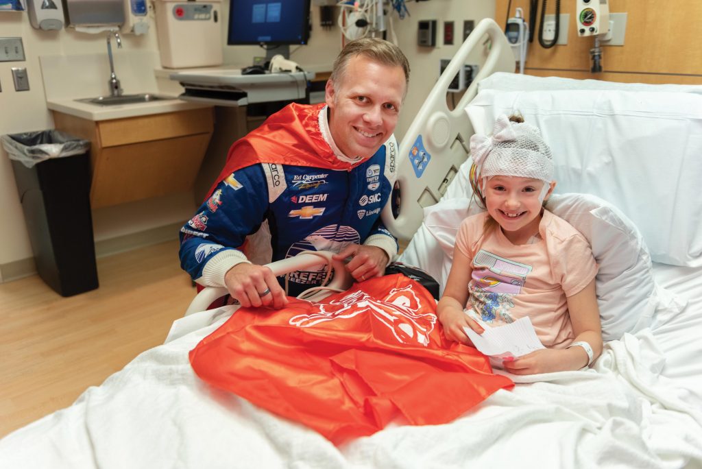 Ed Carpenter at Riley Hospital