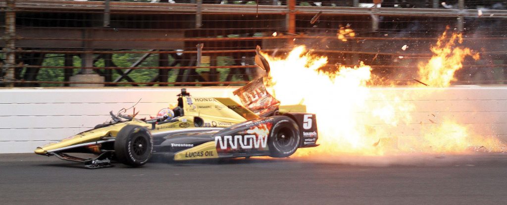 James Hinchcliffe crash