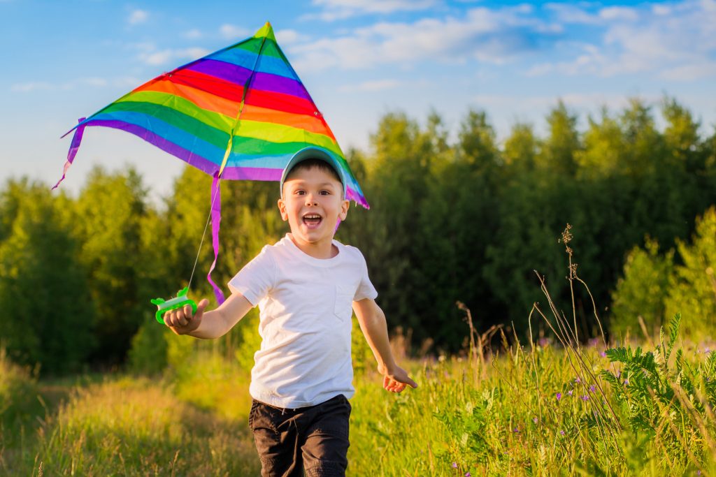 Boy with a kite