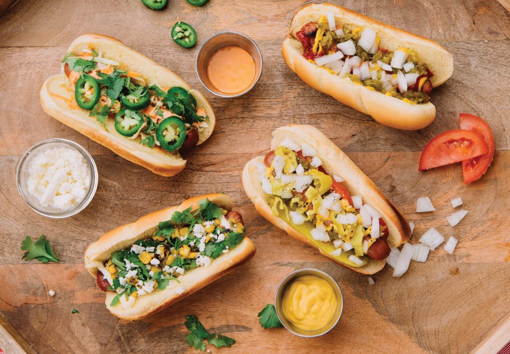 Photo of various hot dogs