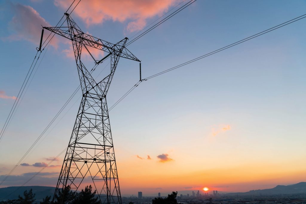 Photo of a transmission tower