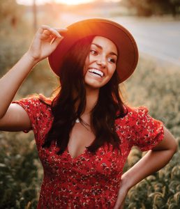 Photo of Abby Bannon in a hat