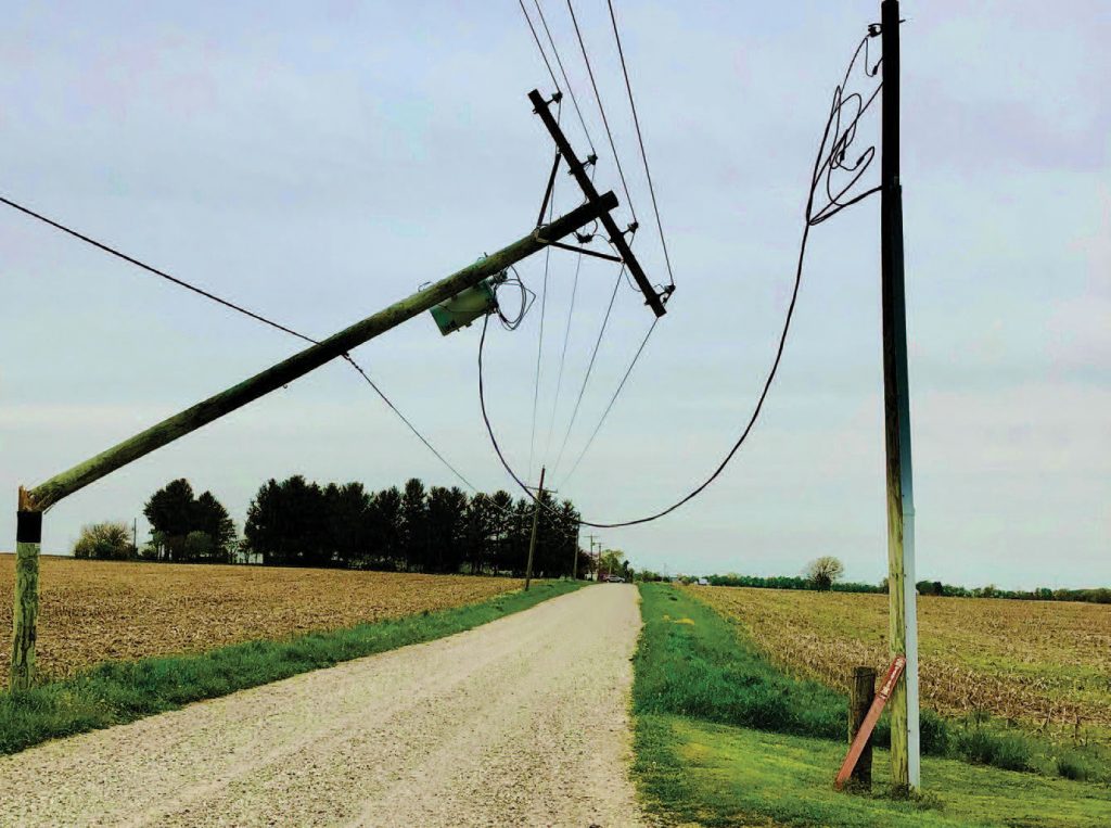 Photo of broken pole