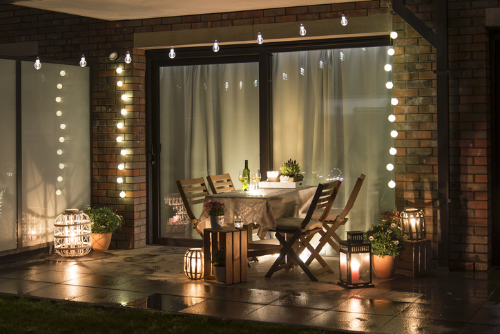 Lighted patio