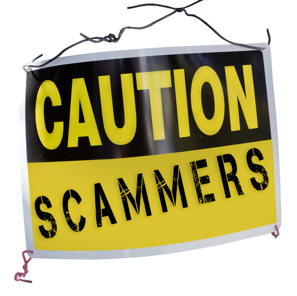Scammer sign