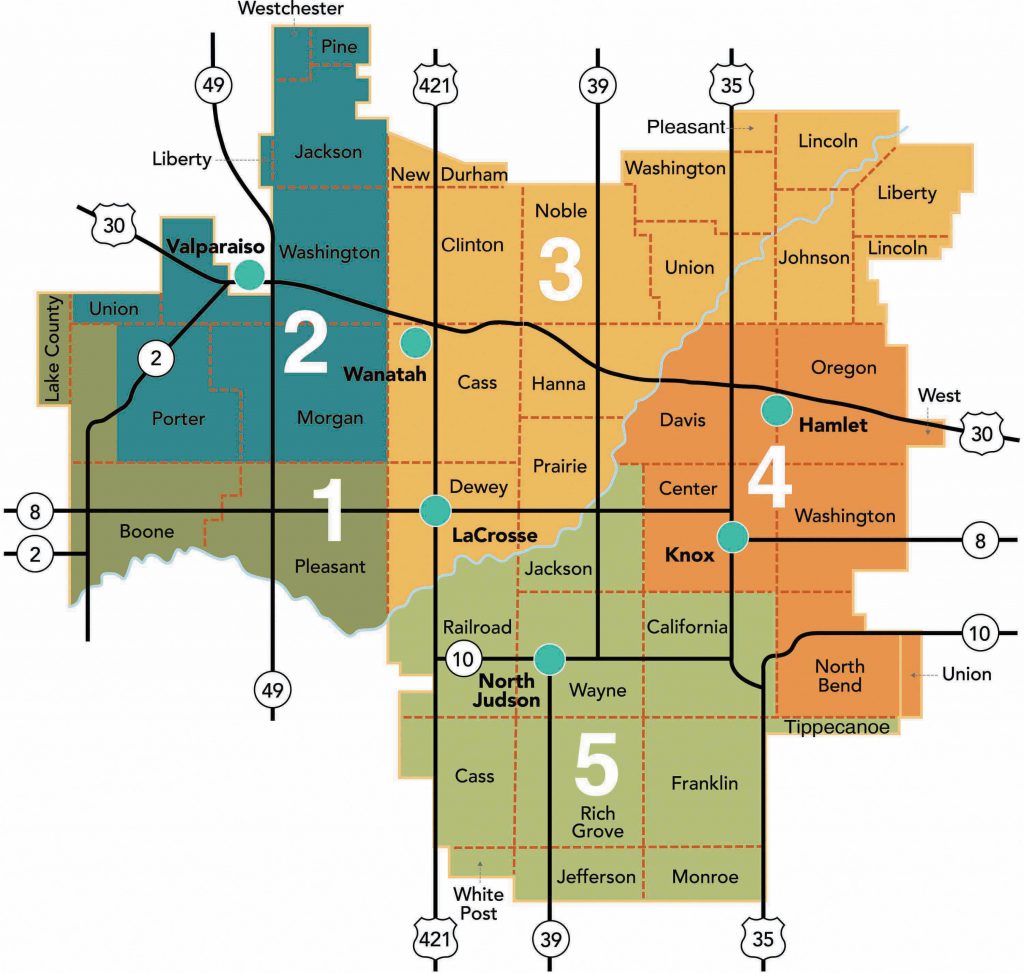 District map for KV REMC