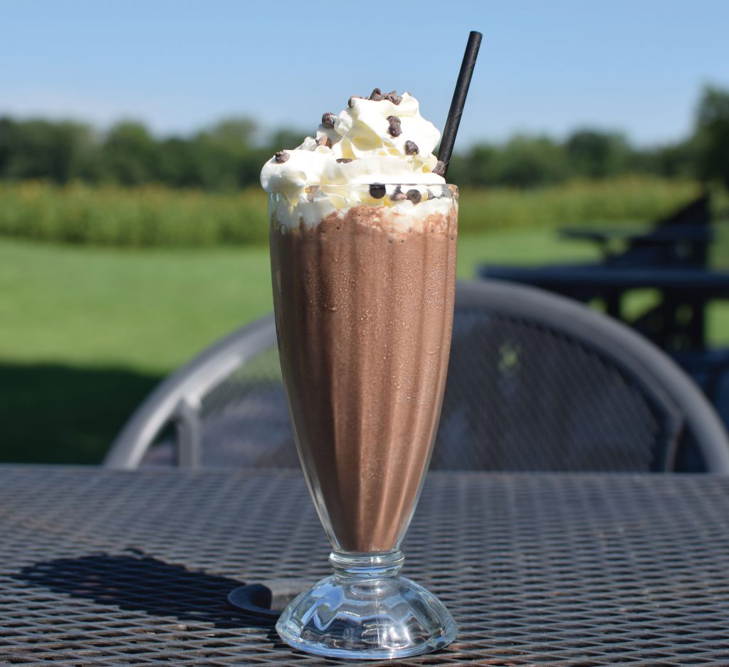 Chocolate milkshake from Taders Point Creamery