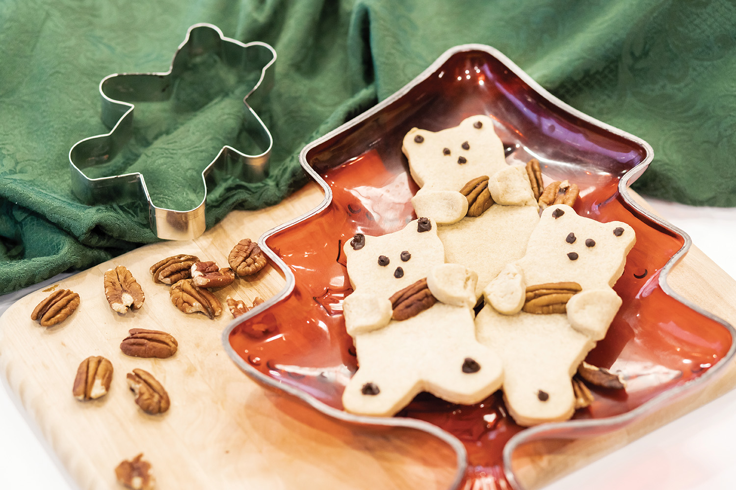Teddy Bear Brown Sugar Pecan Cookies
