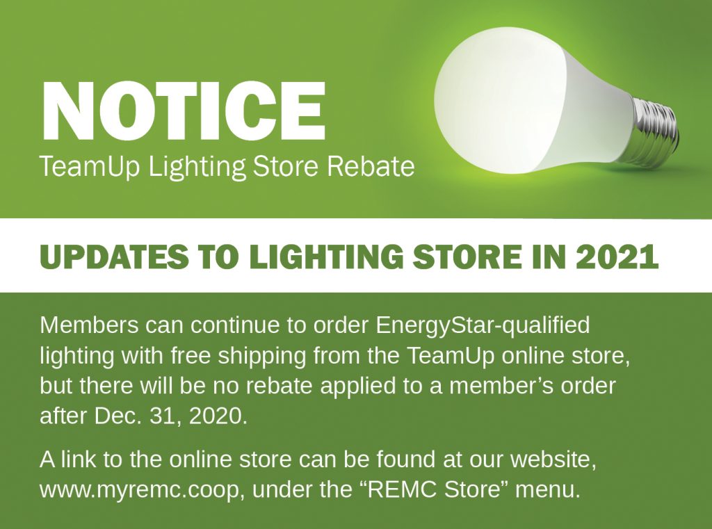Lighting store update ad