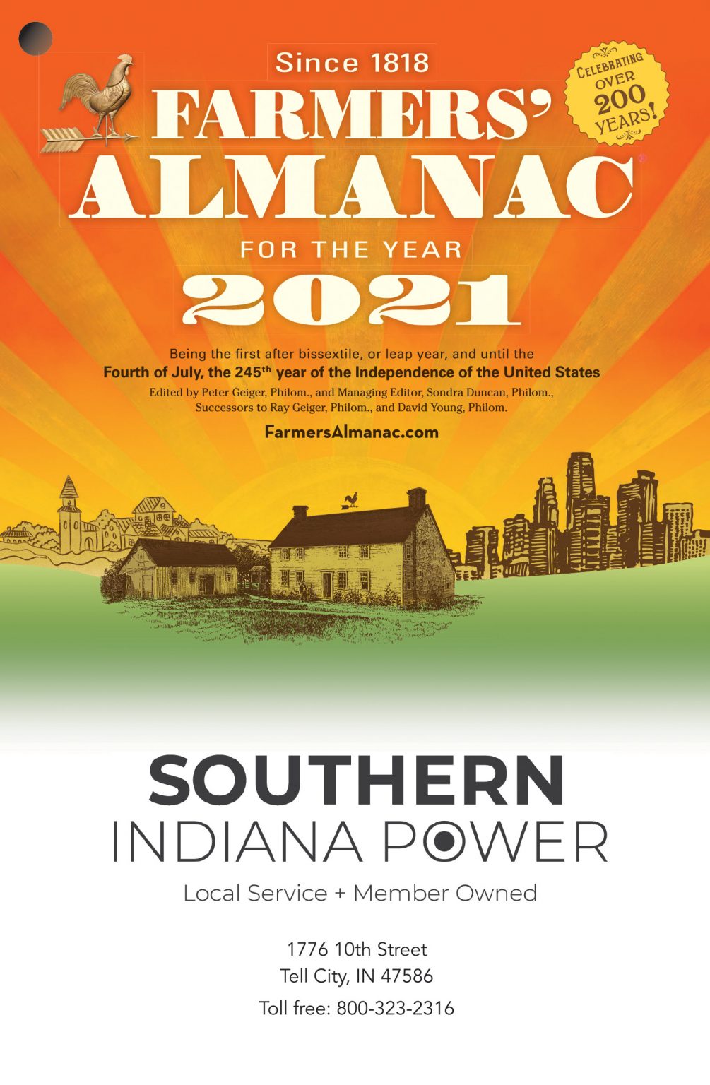 Pick up your Farmers' Almanac Indiana Connection