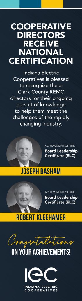 Director certification announcement