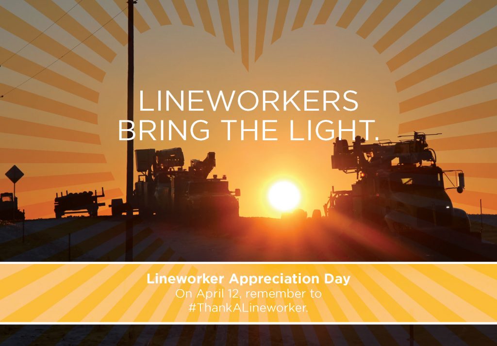 Lineworker Appreciation Day ad