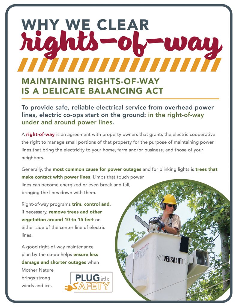 Rights-of-way safety infographic