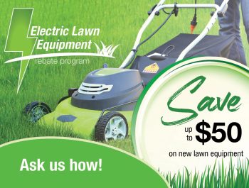 Electric Lawn Rebate Ad