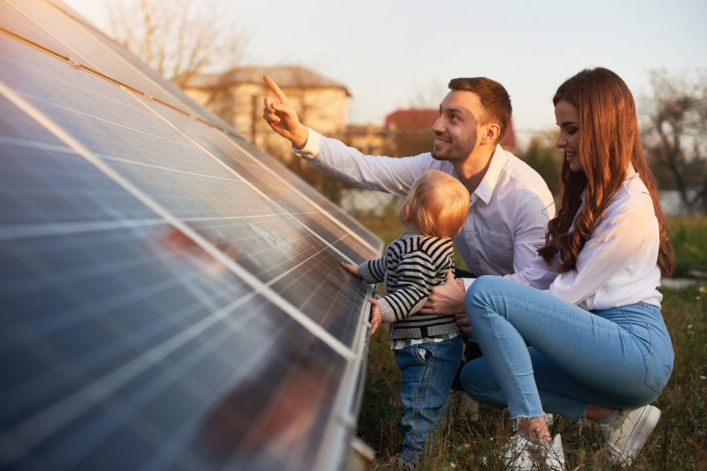 Family with solar