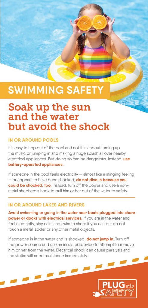 Swimming safety infographic