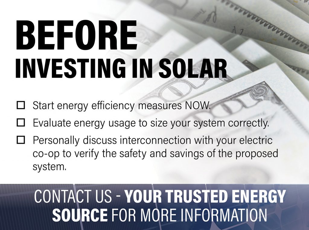 Before Investing in Solar infographic
