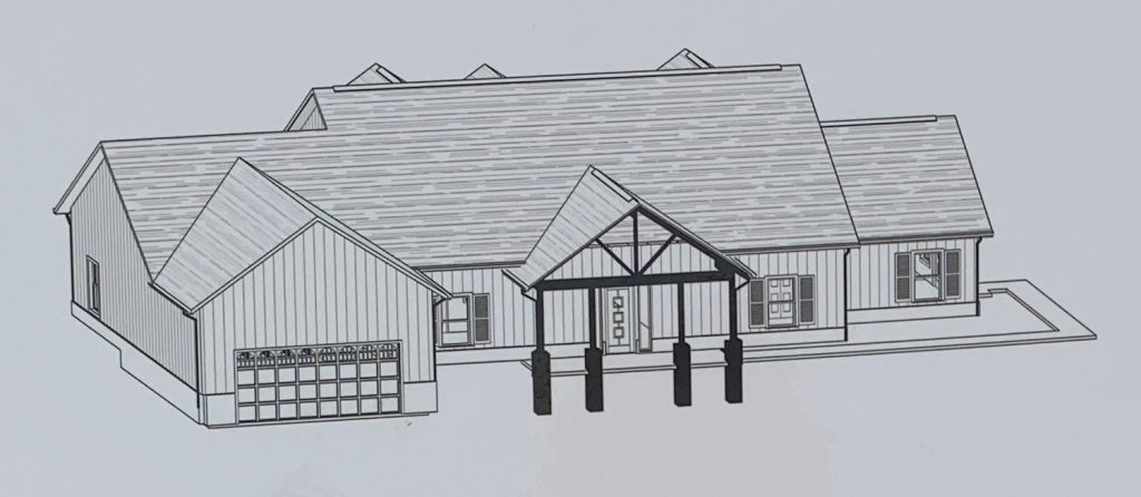 Drawing of Isaiah House 117