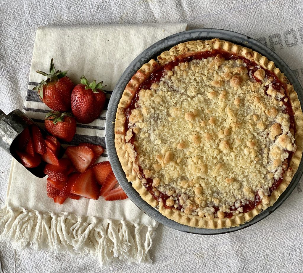 Strawberry Rhubarb Pie from The Homestead