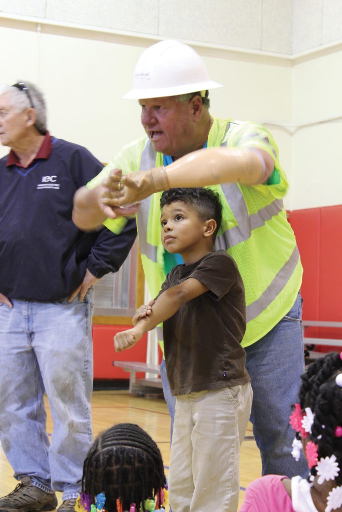 Chuck Tiemann with child