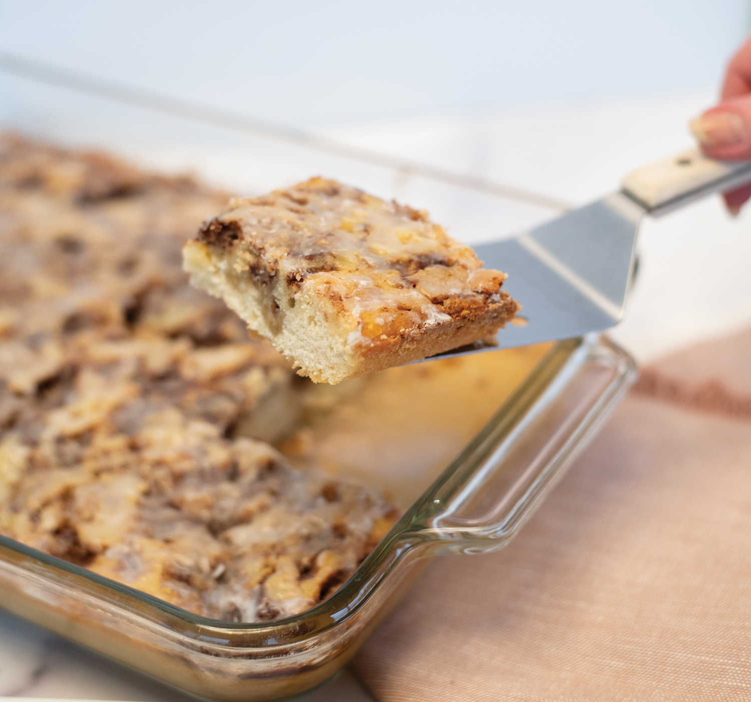 Cinnamon Roll Swirl Cake - Indiana Connection